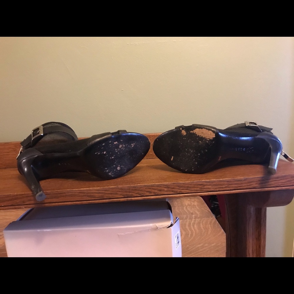 Bcbgeneration Open Toe Booties With Mesh And Calf… - image 3